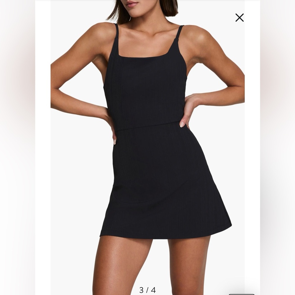 Spanx power boost rib dress with built in shorts SZ:3X